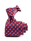 Como Check Dark Maroon Silk Tie