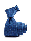 Como Check Navy Silk Tie