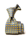 Como Checks Dark Gold Silk Tie
