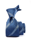 Como Checks Dark Blue Silk Tie