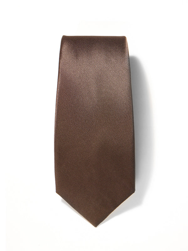Crm De La Crm Plain Solid Dark Grey Silk Tie