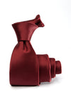 Creme De La Creme Plain Dark Maroon Silk Tie