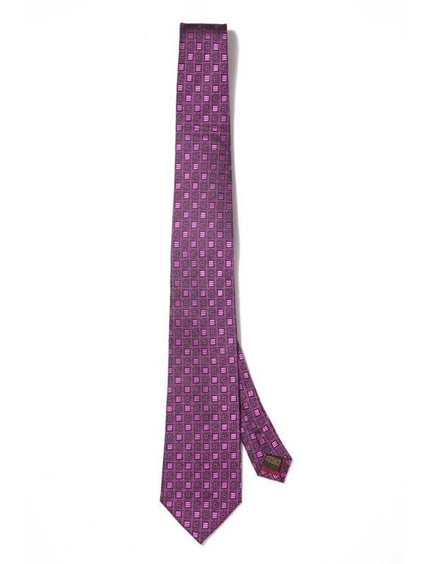 Florentine Minimal Dark Pink Silk Tie