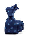 Florentine Minimal Navy Silk Tie
