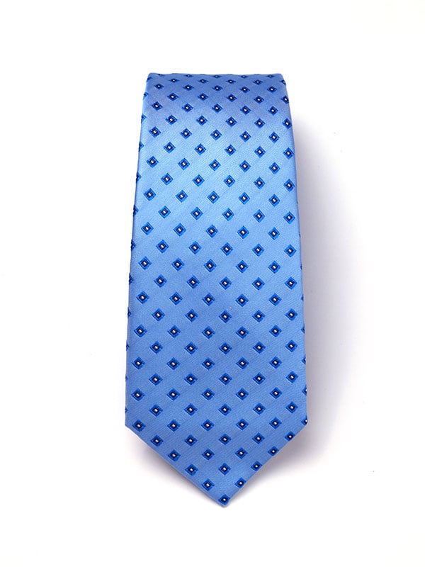 Florentine Minimal Light Blue Silk Tie