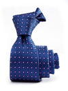 Florentine Minimal Medium Blue Silk Tie