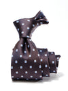 Florentine Minimal Dark Brown Silk Tie