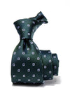 Florentine Minimal Dark Green Silk Tie