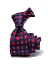 Florentine Minimal Dark Maroon Silk Tie