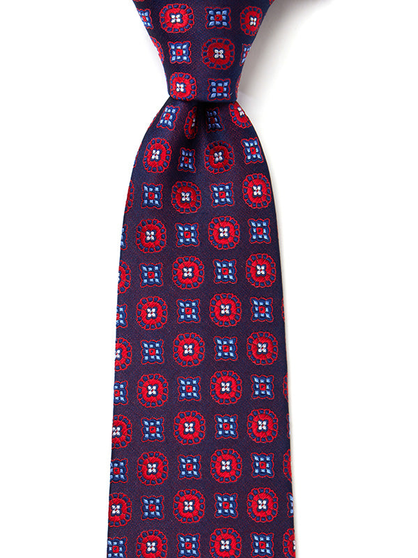 Florentine Minimal Dark Maroon Silk Tie