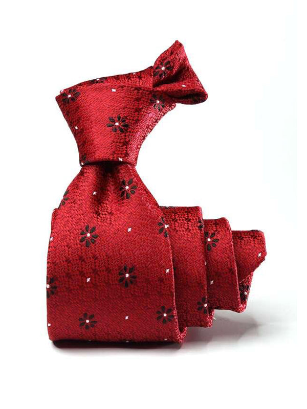 Kingcrest Minimal Dark Red Microfibre Tie