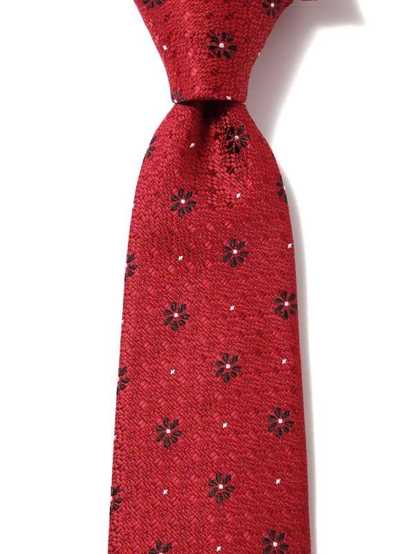 Kingcrest Minimal Dark Red Microfibre Tie