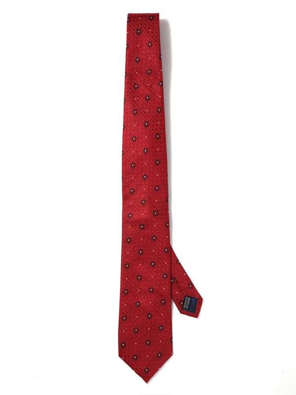 Kingcrest Minimal Dark Red Microfibre Tie