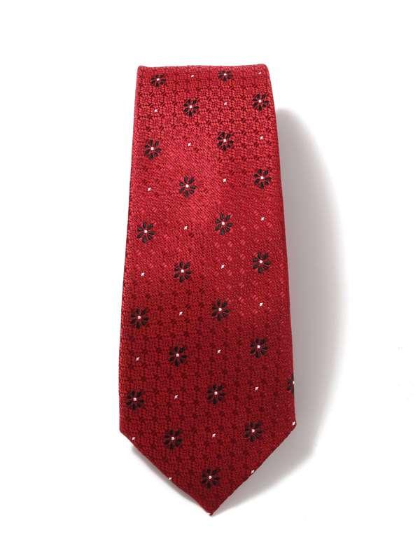 Kingcrest Minimal Dark Red Microfibre Tie