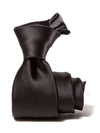 Kingston Plain Black Microfibre Tie