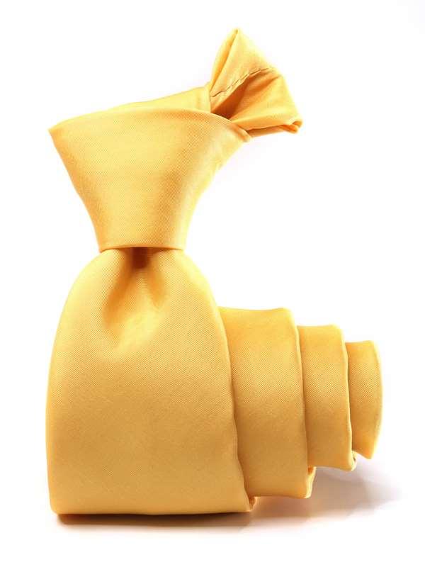 Kingston Plain Light Yellow Microfibre Tie