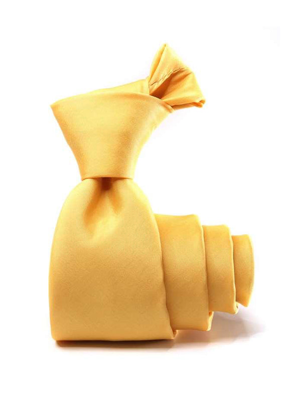 Kingston Plain Light Yellow Microfibre Tie