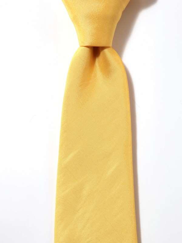 Kingston Plain Light Yellow Microfibre Tie