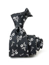 Prato All Over Black/ White Microfibre Tie