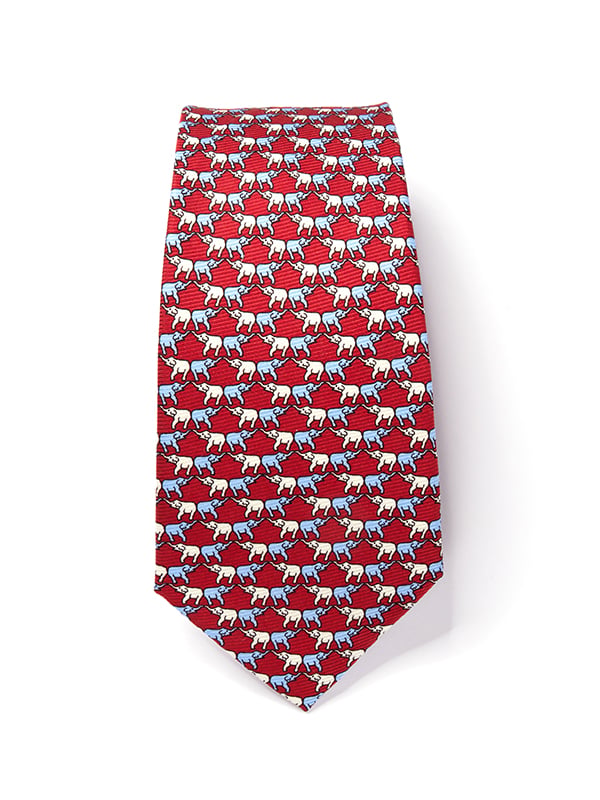 Saglia Printed Medium Maroon Silk Tie