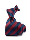Sicilia Striped Dark Maroon Silk Tie