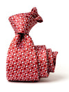 Torino All Over Medium Maroon Silk Tie