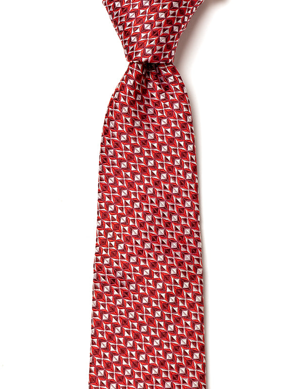 Torino All Over Medium Maroon Silk Tie