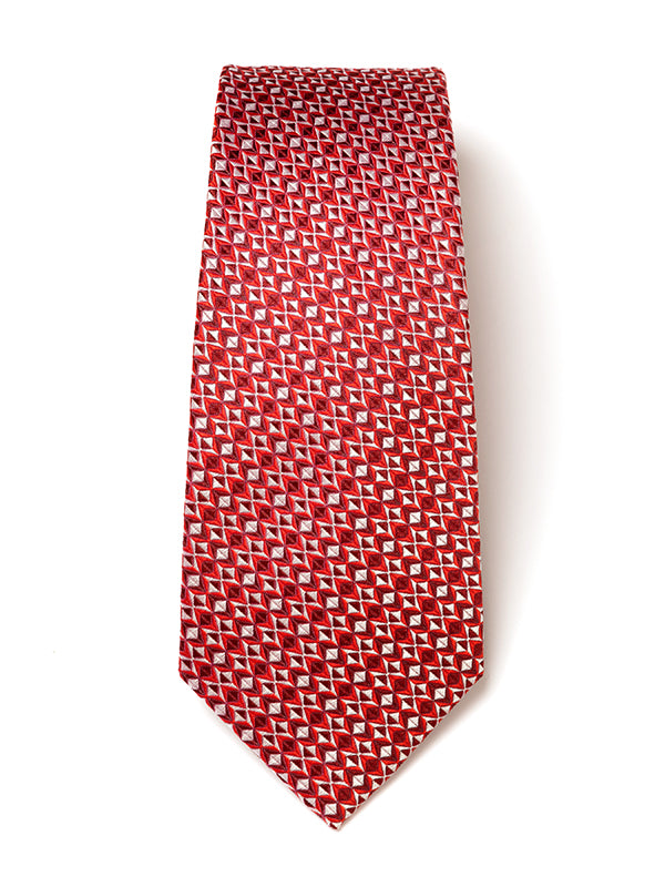 Torino All Over Medium Maroon Silk Tie