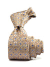 Torino All Over Dark Beige Silk Tie