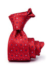 Torino All Over Dark Maroon Silk Tie