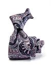 Torino All Over Dark Pink Silk Tie