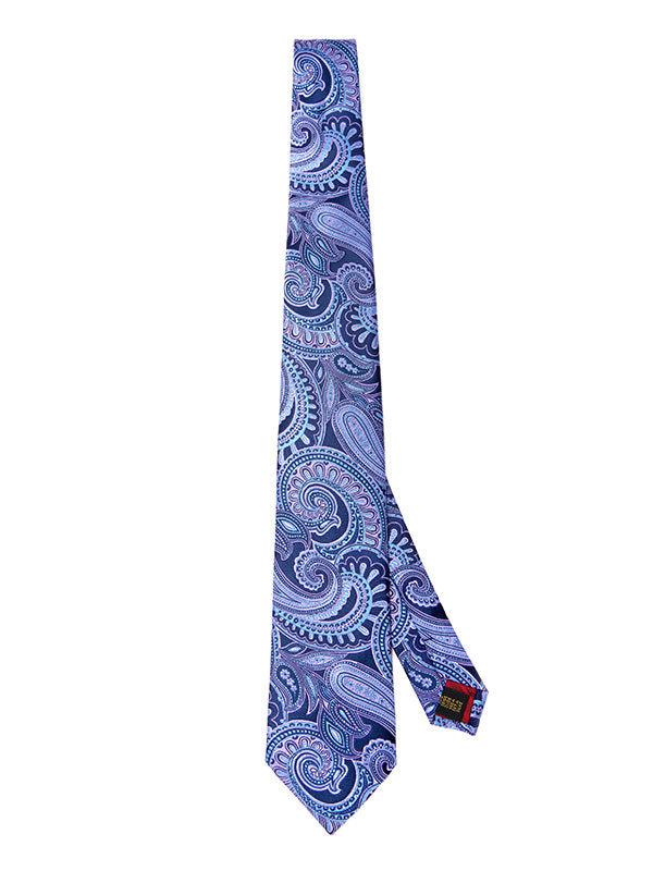 Torino All Over Medium Purple Silk Tie