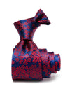Torino All Over Dark Red Silk Tie