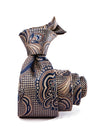 Torino All Over Dark Brown Silk Tie