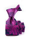 Torino All Over Dark Pink Silk Tie