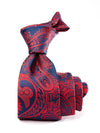Torino All Over Medium Red Silk Tie