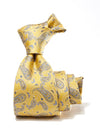 Torino All Over Dark Gold Silk Tie
