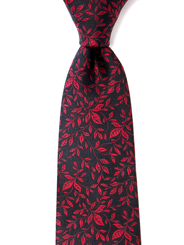 Torino All Over Medium Maroon Silk Tie