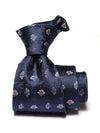 Torino All Over Navy Silk Tie