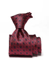 Torino All Over Dark Maroon Silk Tie