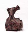 Torino All Over Dark Brown Silk Tie