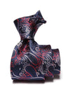 Torino All Over Navy Silk Tie
