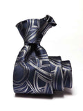 Torino All Over Navy Silk Tie