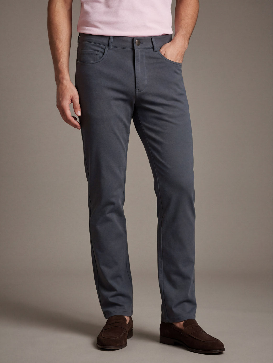 z3 4 Way Stretch Dark Grey Tailored Fit Pants