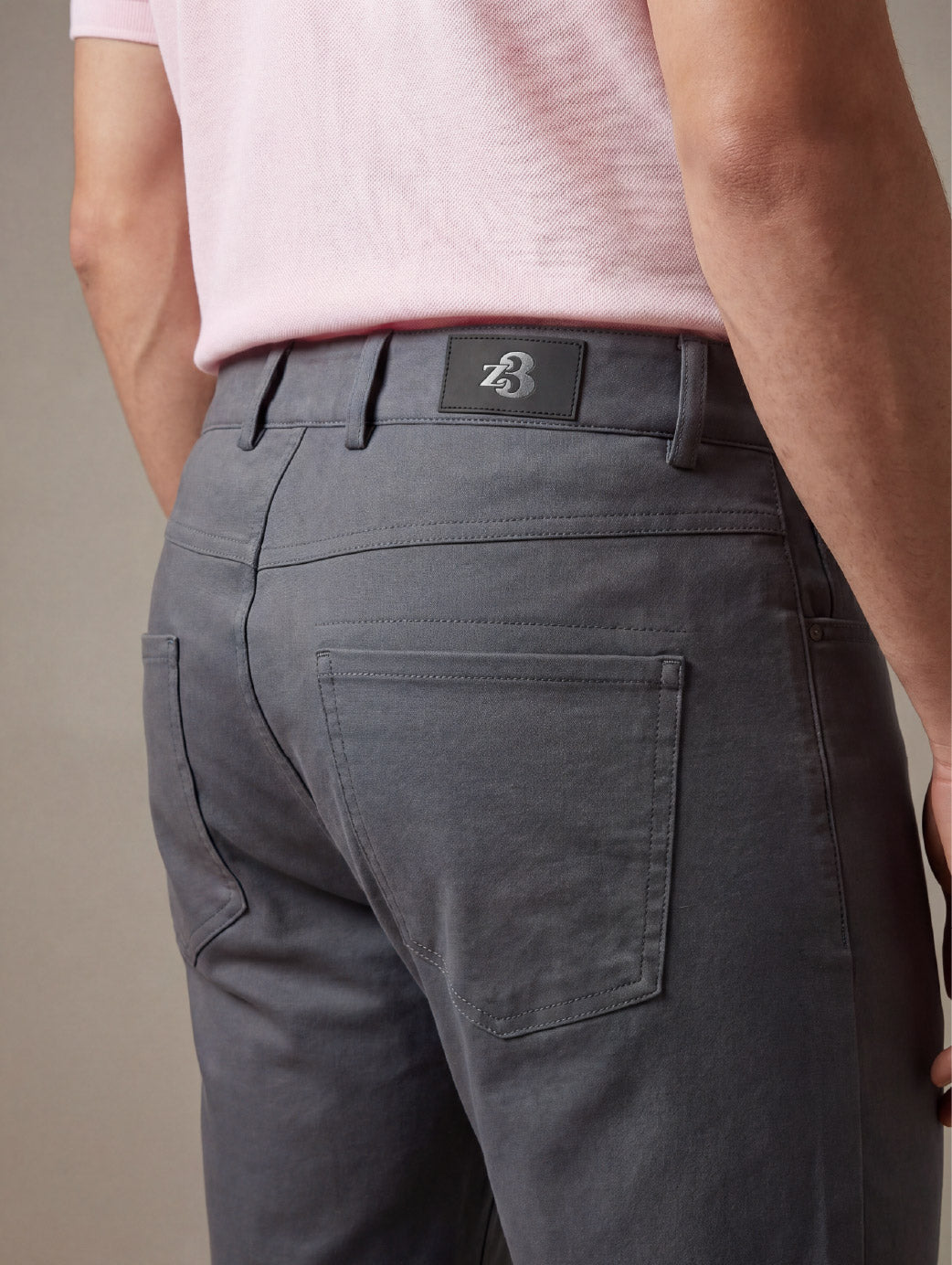 z3 4 Way Stretch Dark Grey Tailored Fit Pants