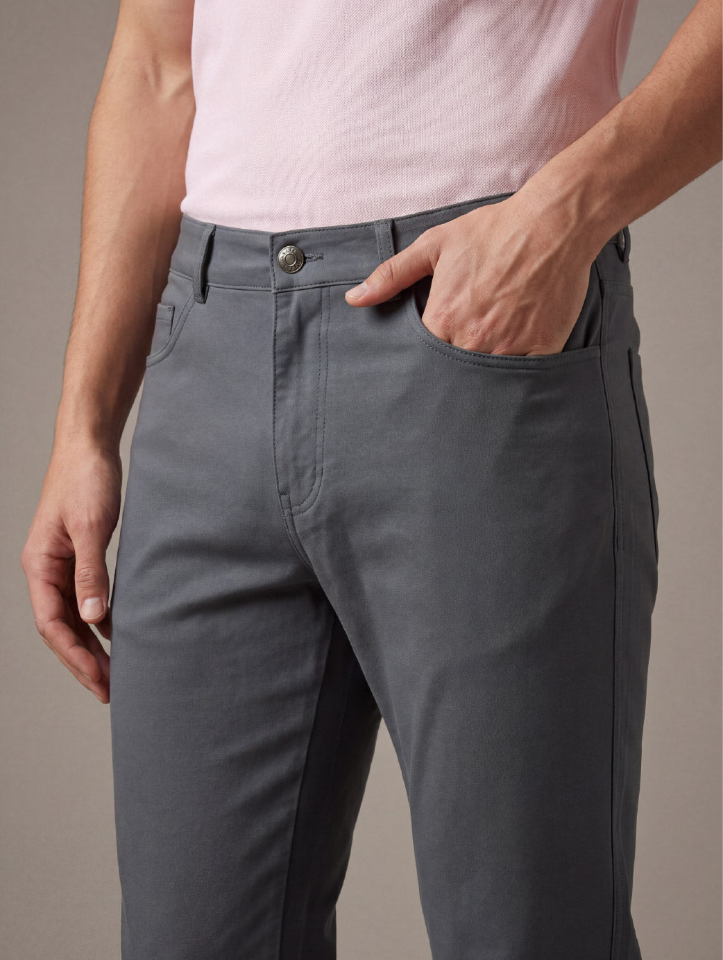 z3 4 Way Stretch Dark Grey Tailored Fit Pants