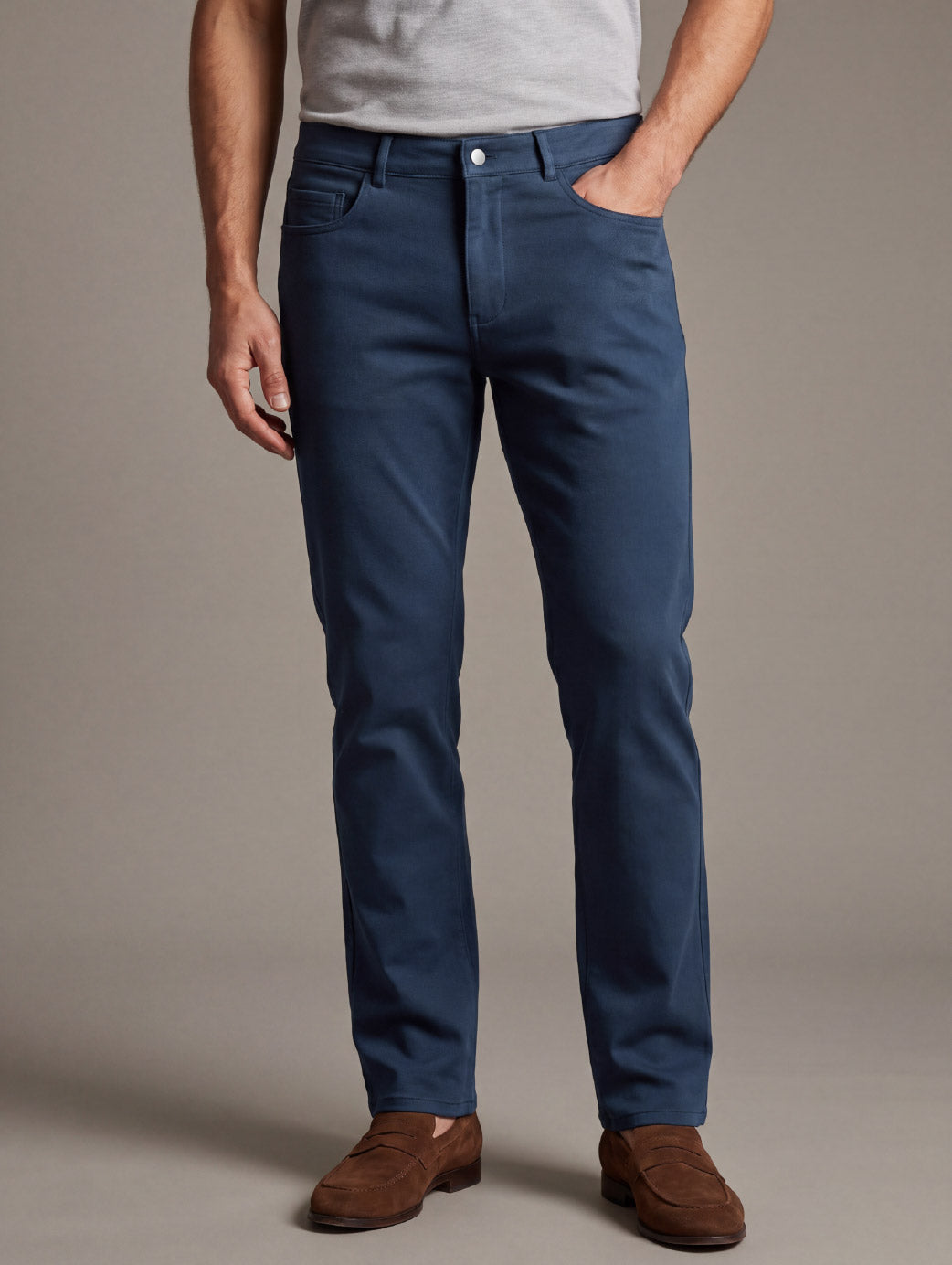 z3 4 Way Stretch Navy Tailored Fit Pants