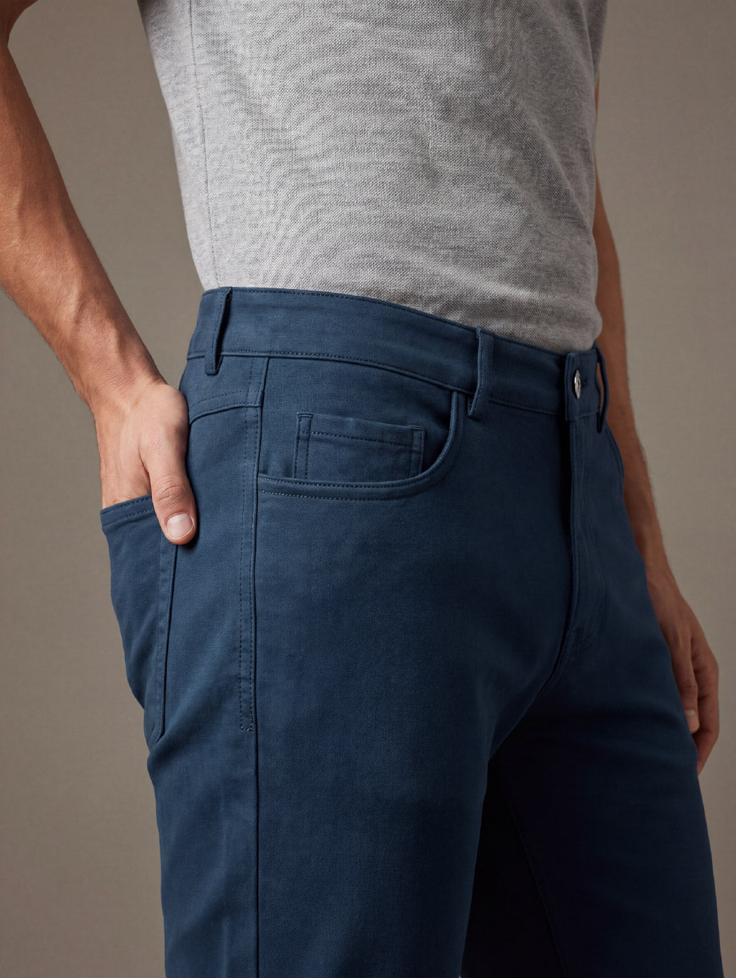 z3 4 Way Stretch Navy Tailored Fit Pants