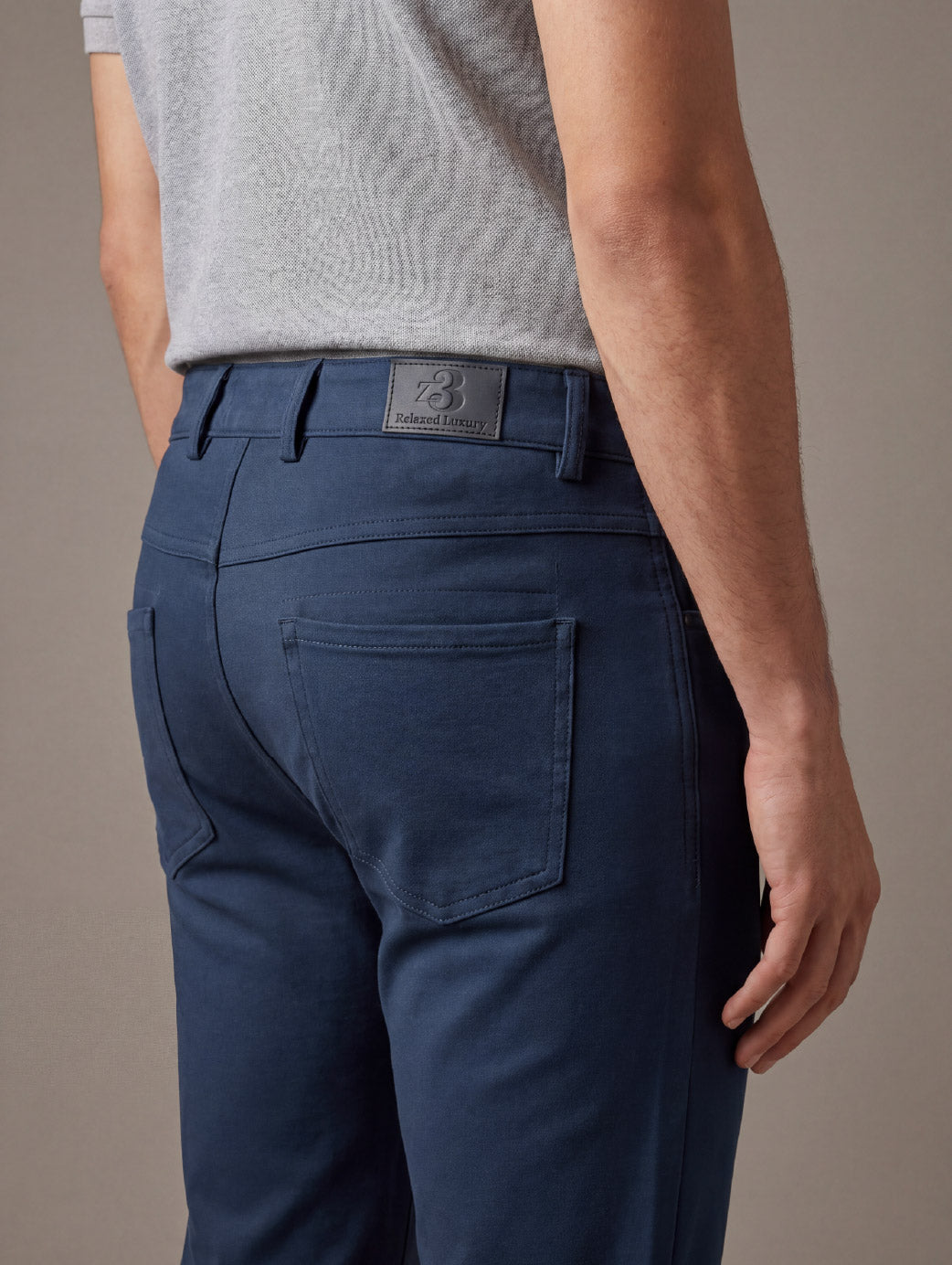 z3 4 Way Stretch Navy Tailored Fit Pants