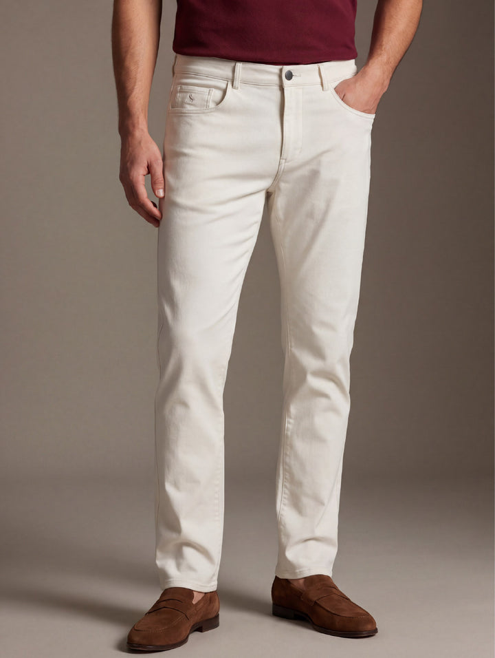 z3 4 Way Stretch Cream Tailored Fit Pants